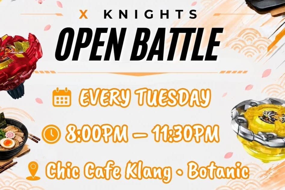 TUESDAY | BEYBLADE X OPEN BATTLE @CHIC CAFE