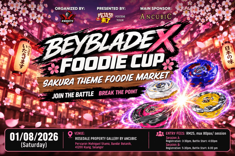 🌸🍜 BEYBLADE X FOODIE CUP |SAKURA THEME FOODIE MARKET 🌸