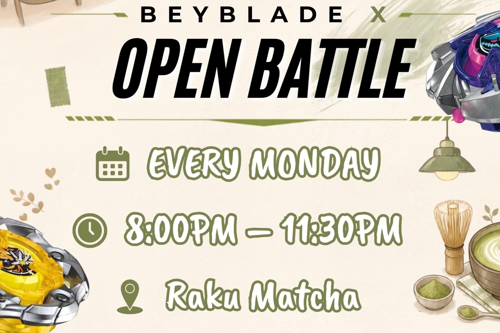 MONDAY | BEYBLADE X OPEN BATTLE @PJ SS2